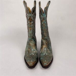 Corral Women’s Bronce Turquoise Glitter cowboy Boots